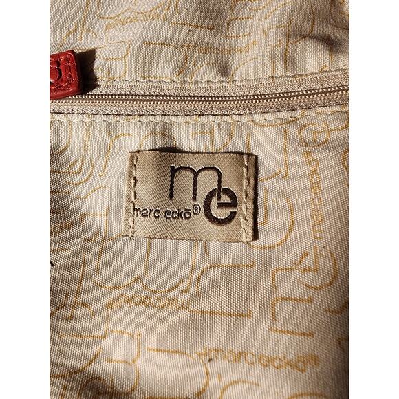 Marc Ecko Red Studded Faux Leather 90s Style Shoulder Bag - Picture 5 of 9